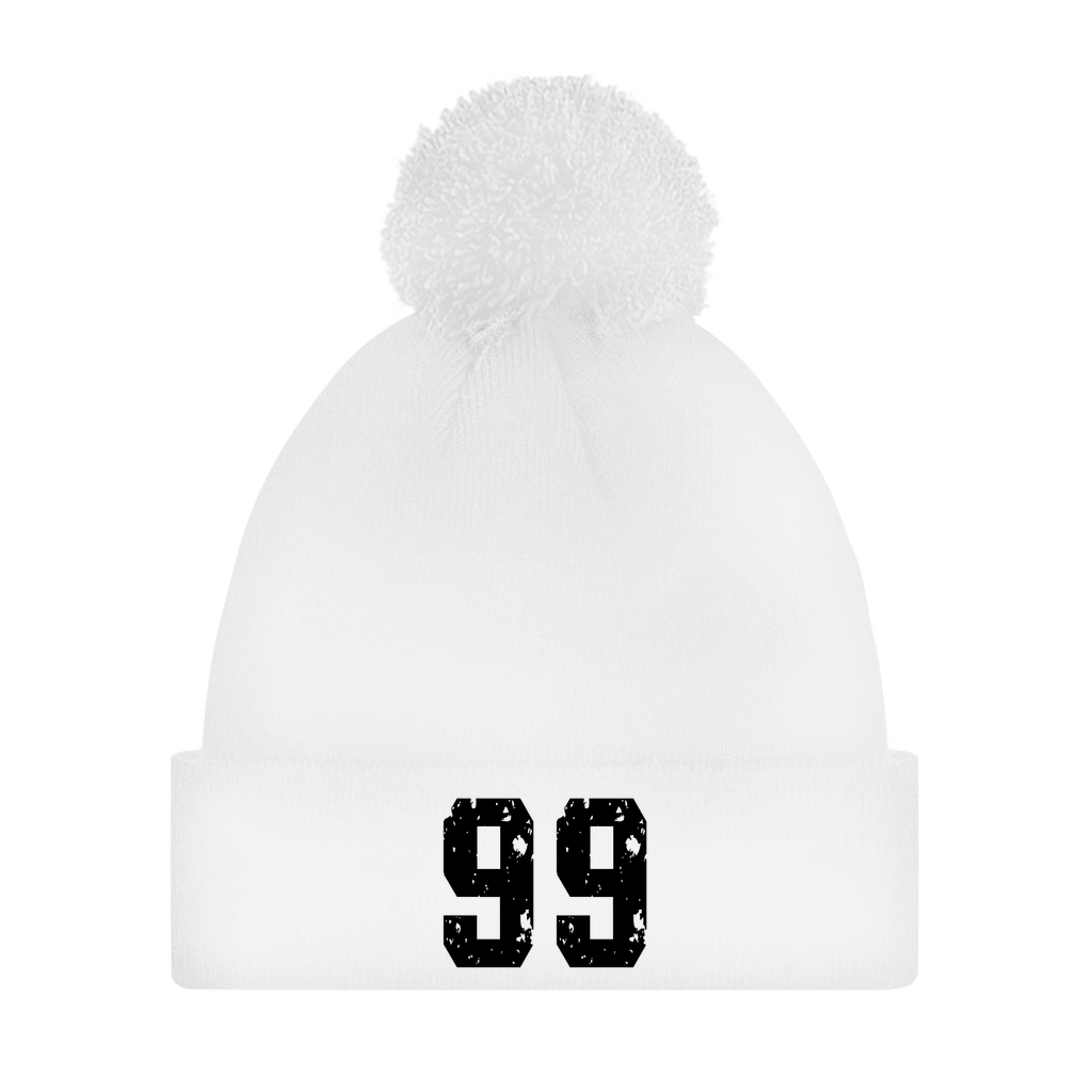 Bommelmütze WUNSCHNUMMER personalisierbar