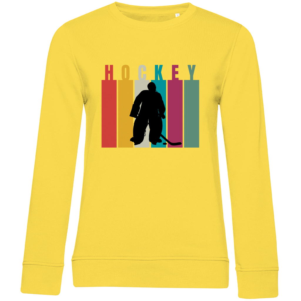 Ladies Sweatshirt COLOURFUL HOCKEY GOALIE
