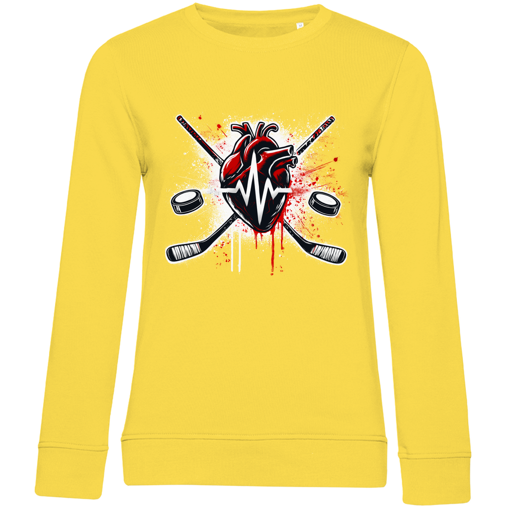 Ladies Sweatshirt HOCKEY HEARTBEAT