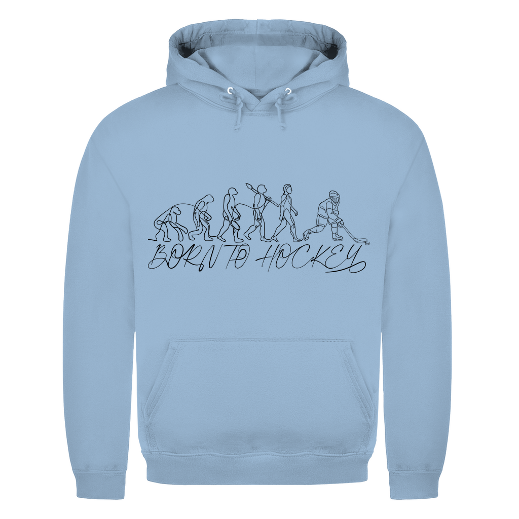 Unisex Hoodie BORN TO HOCKEY EVULUTION
