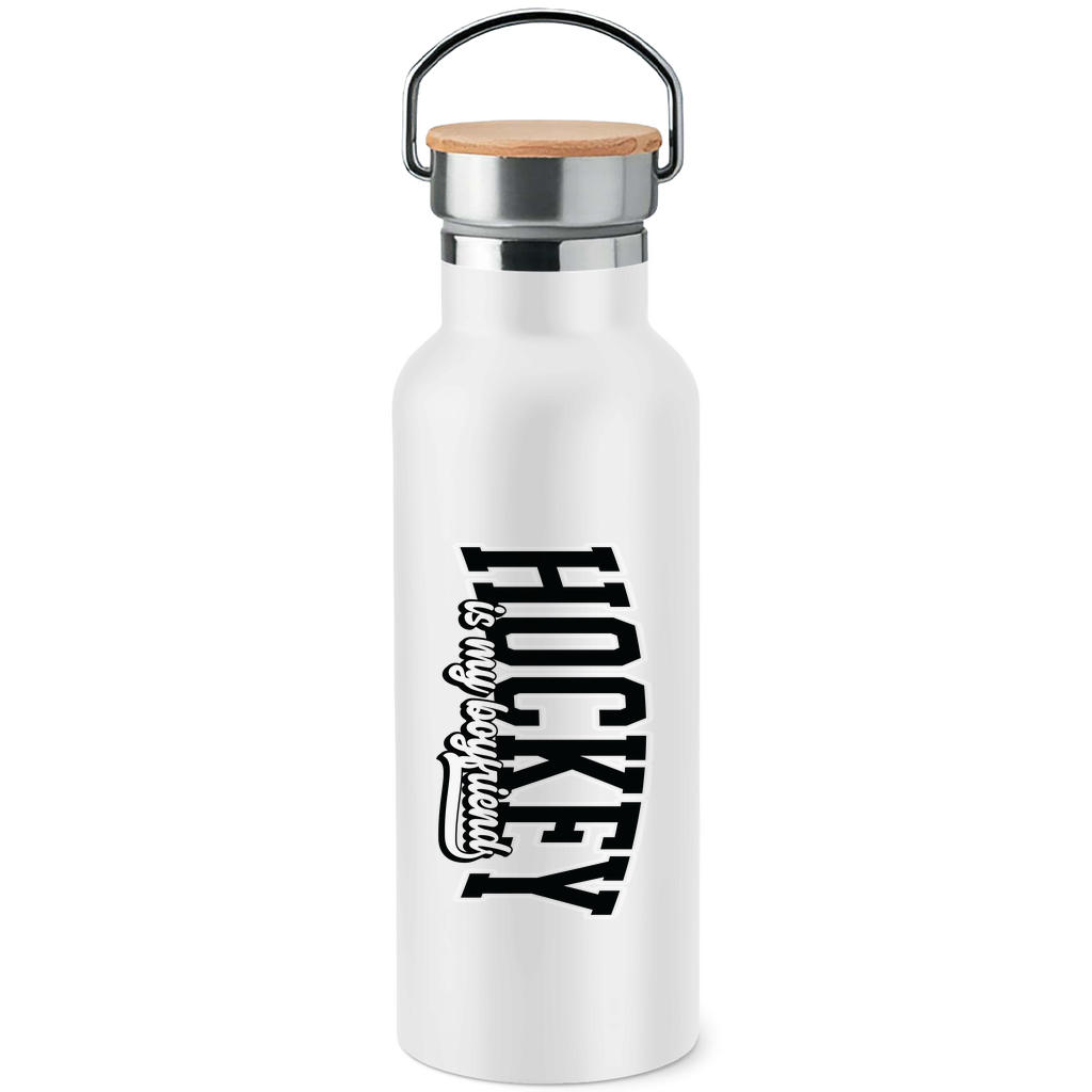 Edelstahl-Trinkflasche HOCKEY IS MY BOYFRIEND