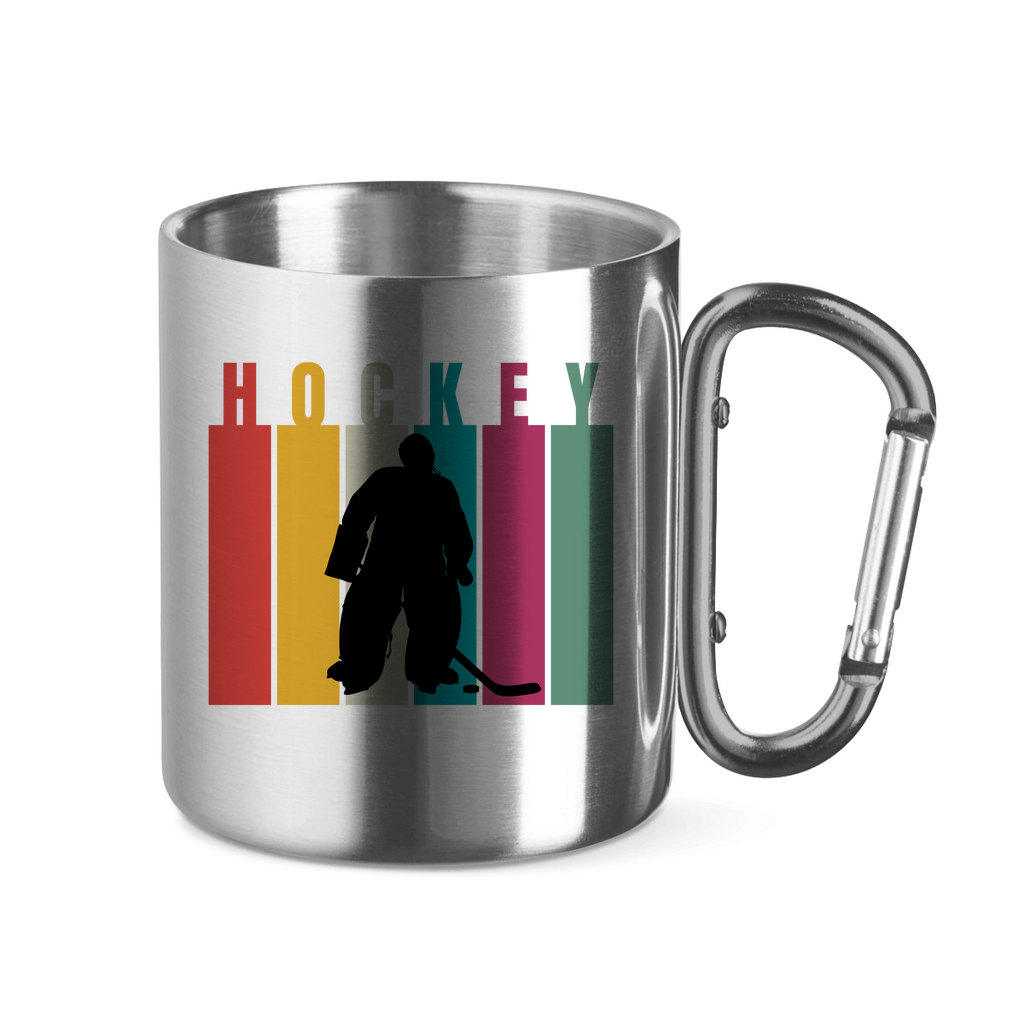 Edelstahltasse COLOURFUL HOCKEY GOALIE
