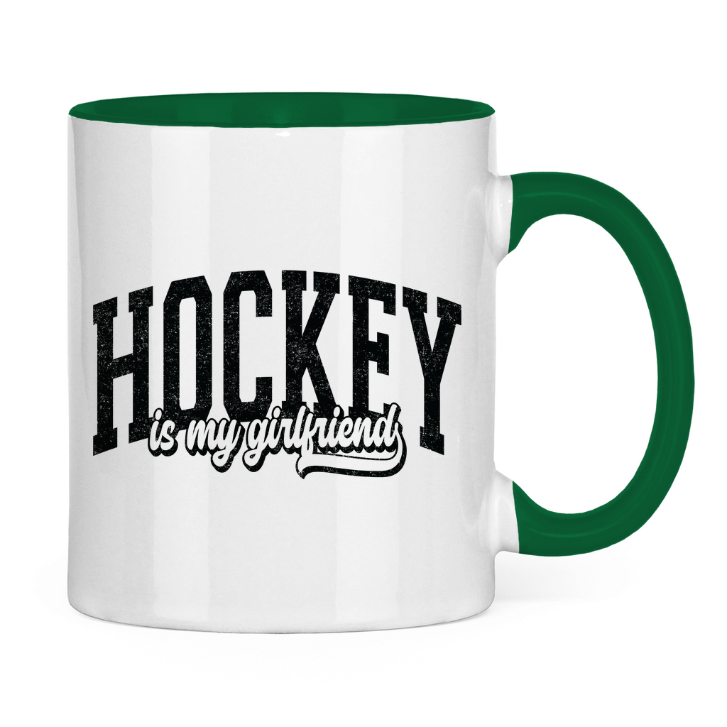 Tasse zweifarbig HOCKEY IS MY GIRLFRIEND
