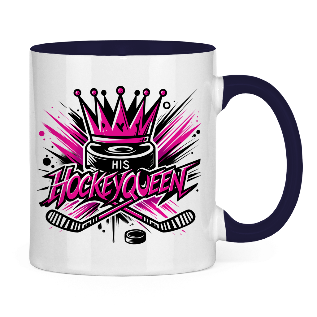 Tasse zweifarbig HIS HOCKEYQUEEN