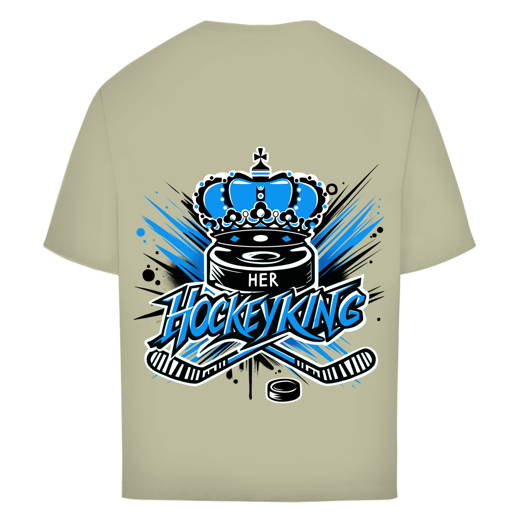 Oversize T-Shirt HER HOCKEYKING (front&back)