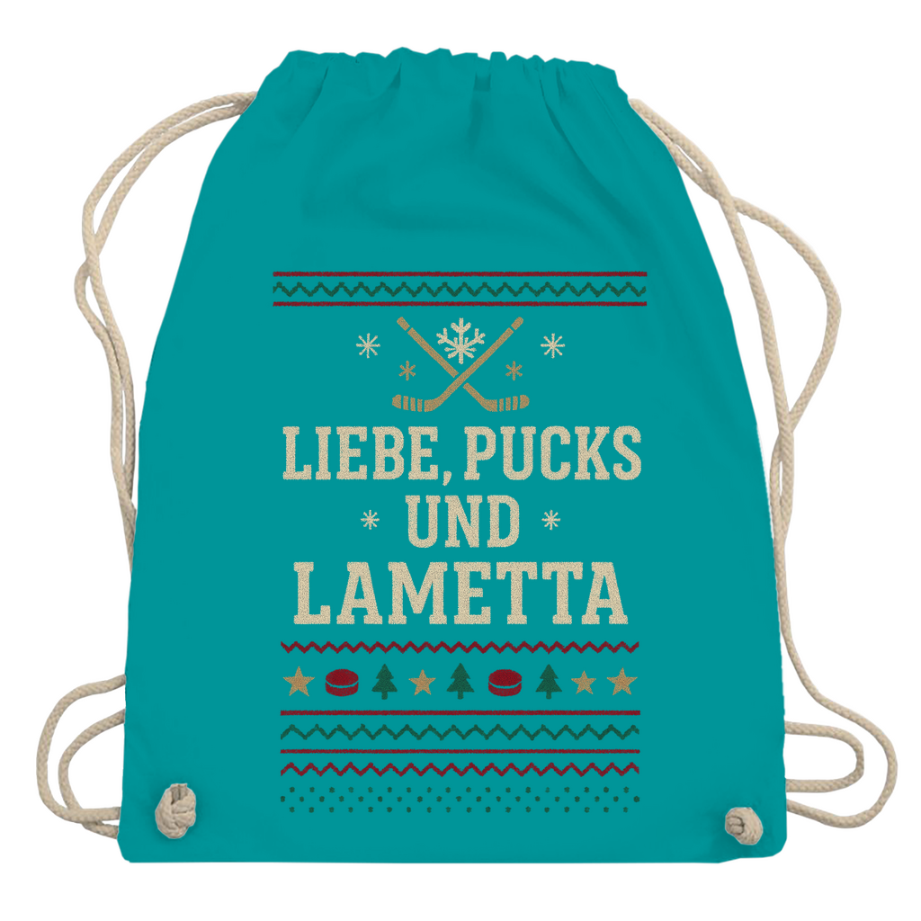 Turnbeutel UGLY CHRISTMAS LIEBE, PUCKS UND LAMETTA