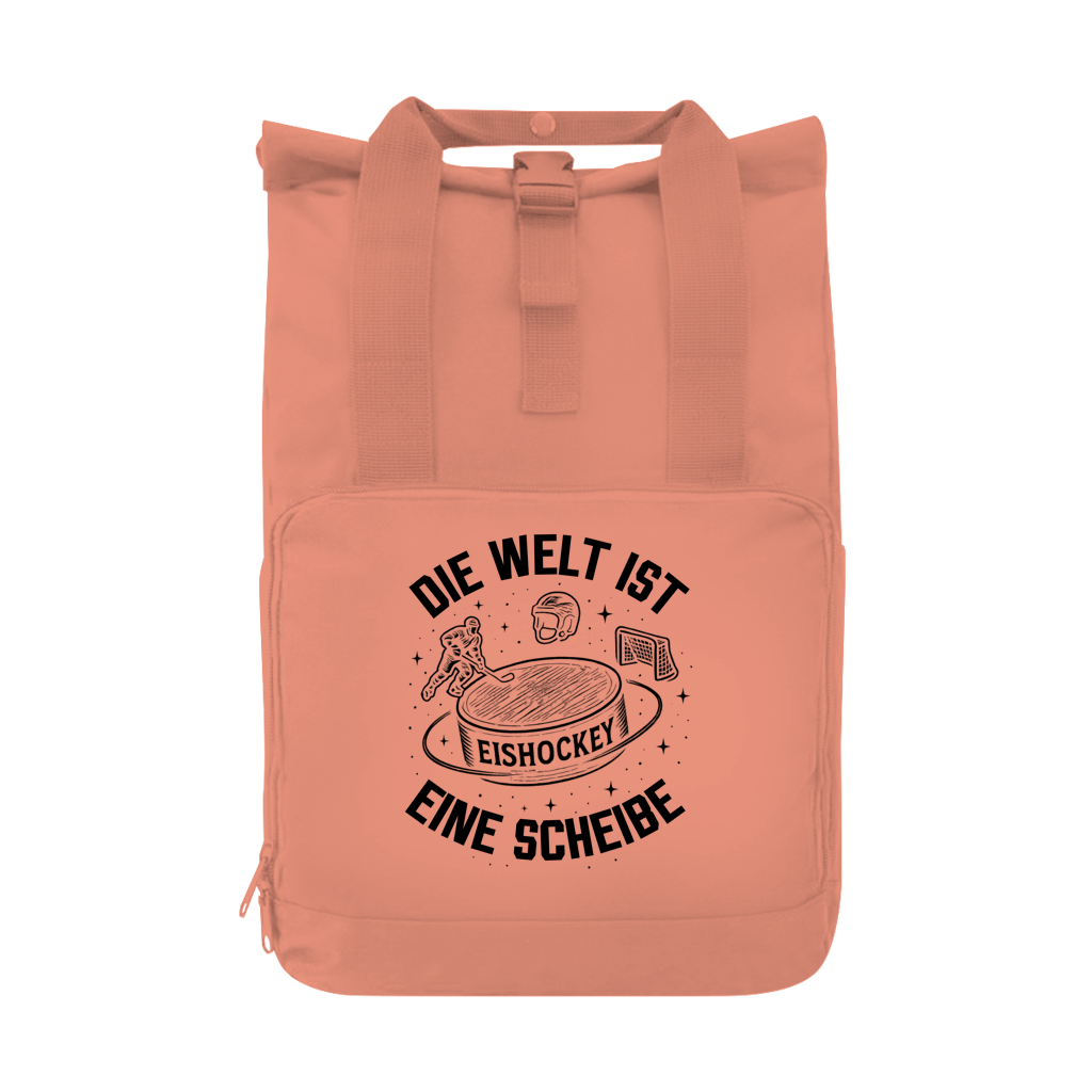 Rucksack DIE WELT IST EINE SCHEIBE
