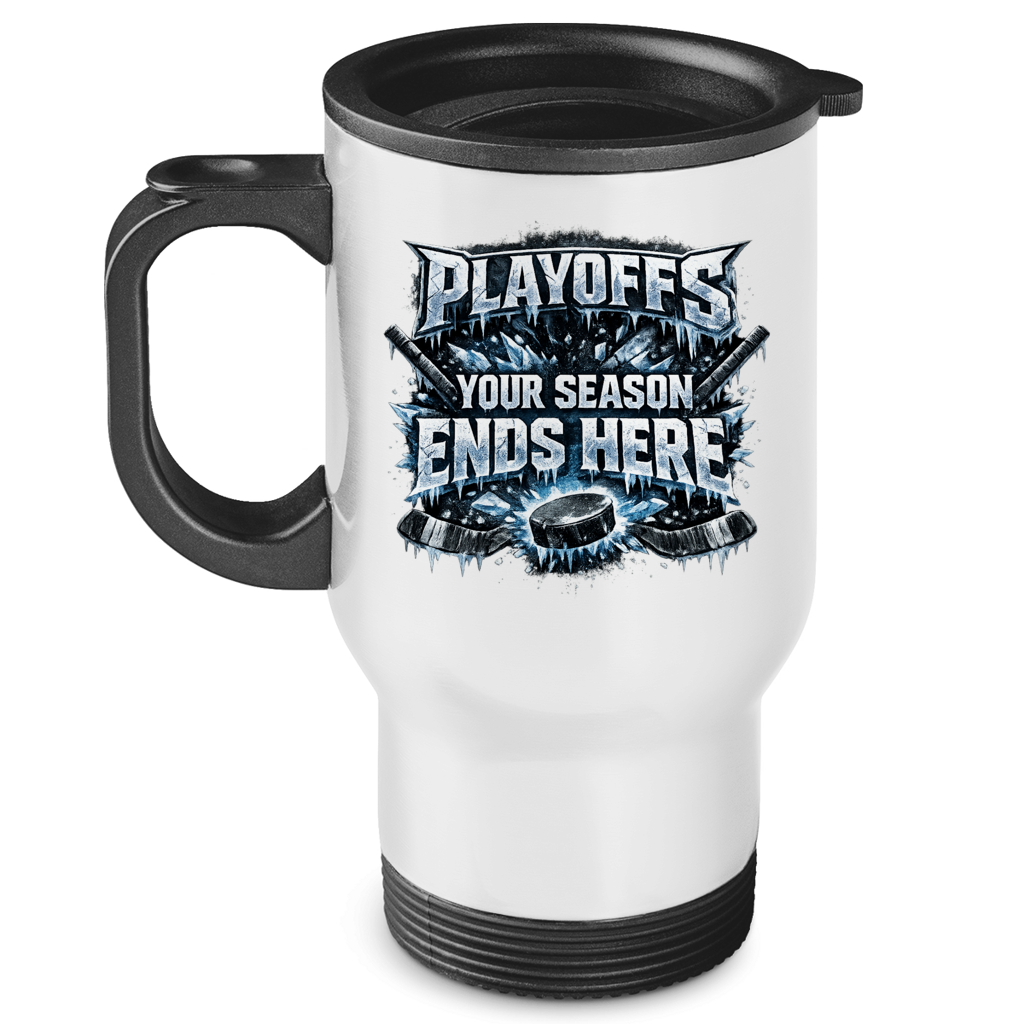 Edelstahl-Thermobecher PLAYOFFS – YOUR SEASON ENDS HERE