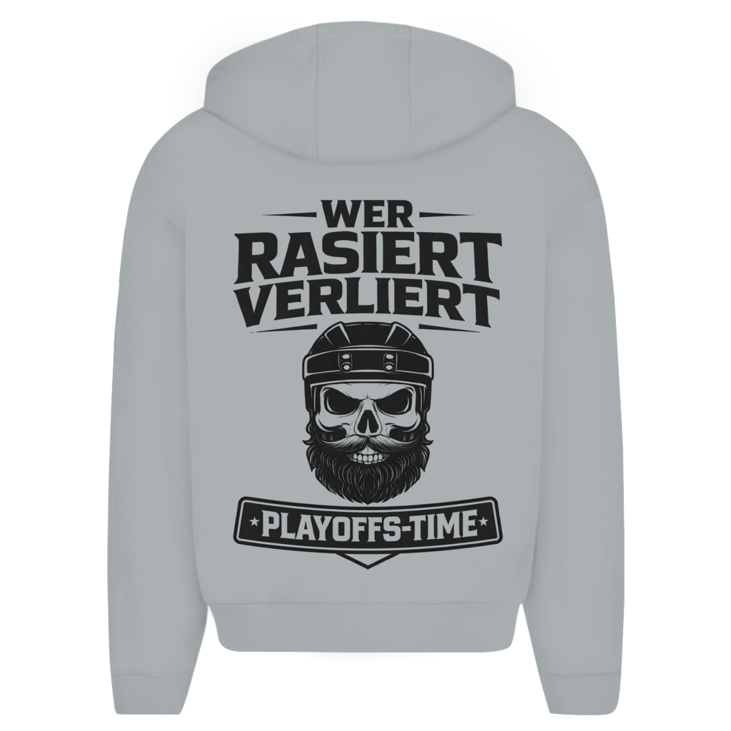 Oversize Zipper PLAYOFFS WER RASIERT VERLIERT