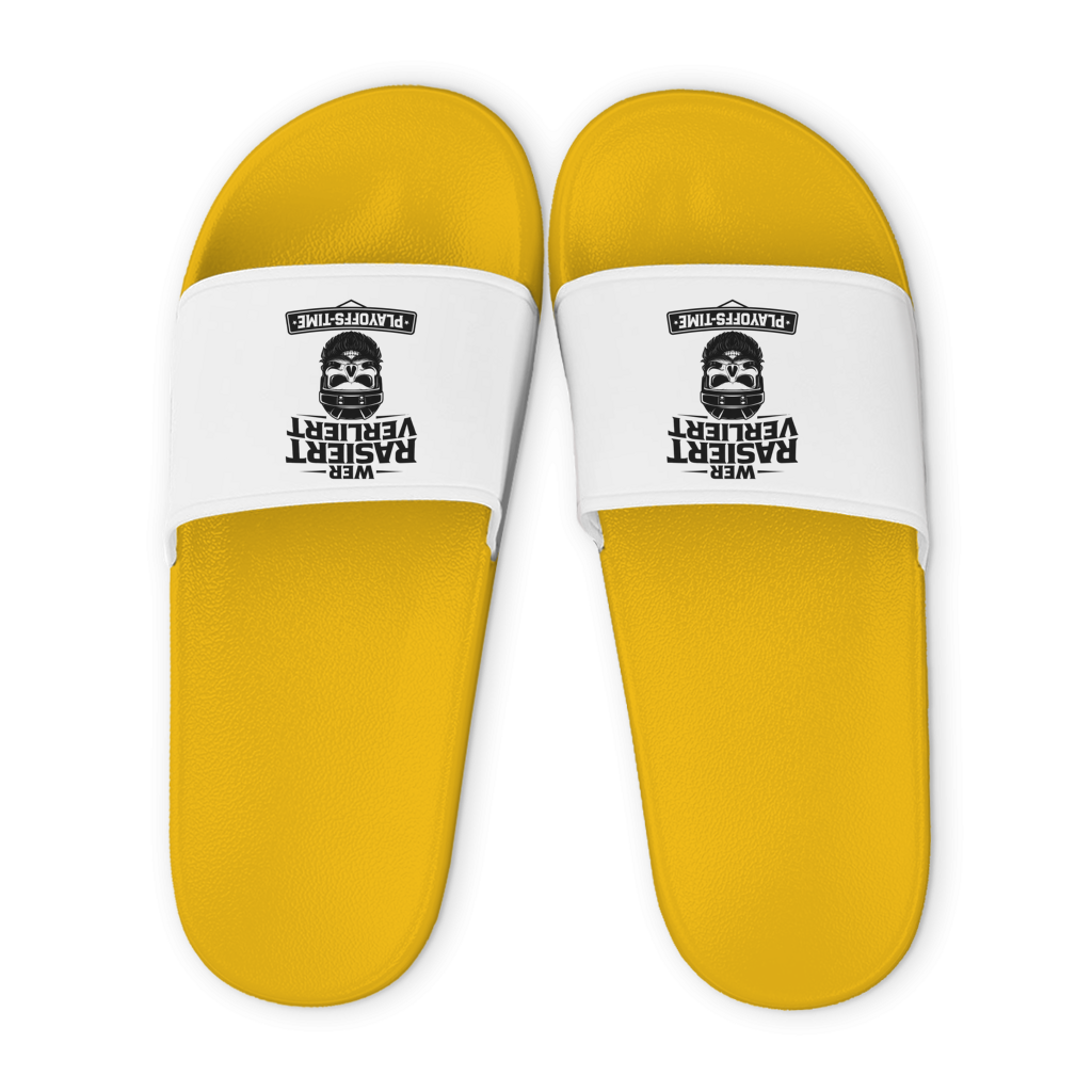 Badelatschen PLAYOFFS WER RASIERT VERLIERT