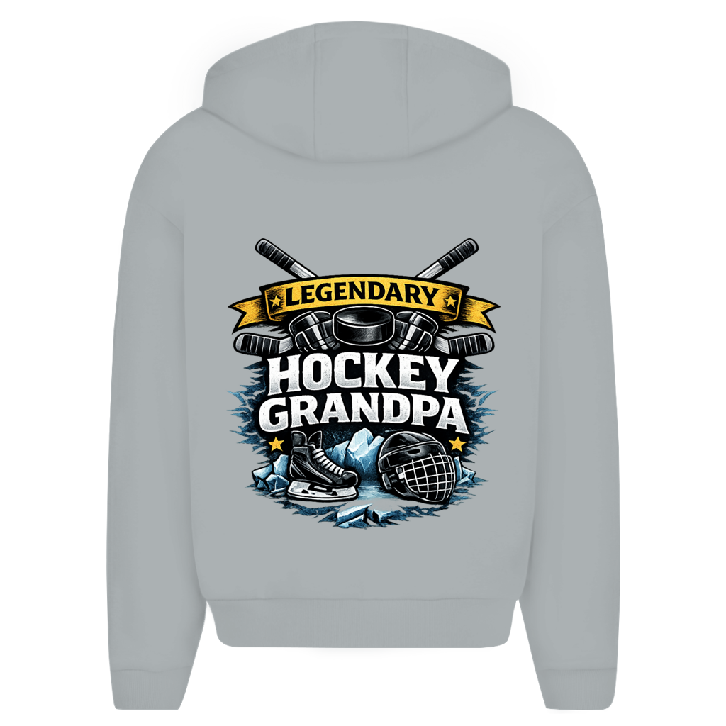 Oversize Zipper LEGENDARY HOCKEY GRANDPA (front&back)