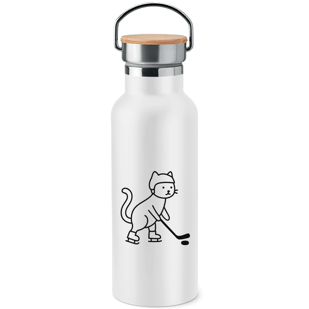 Edelstahl-Trinkflasche HOCKEY CAT