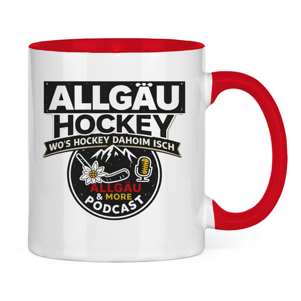 Tasse zweifarbig ALLGÄU & MORE PODCAST