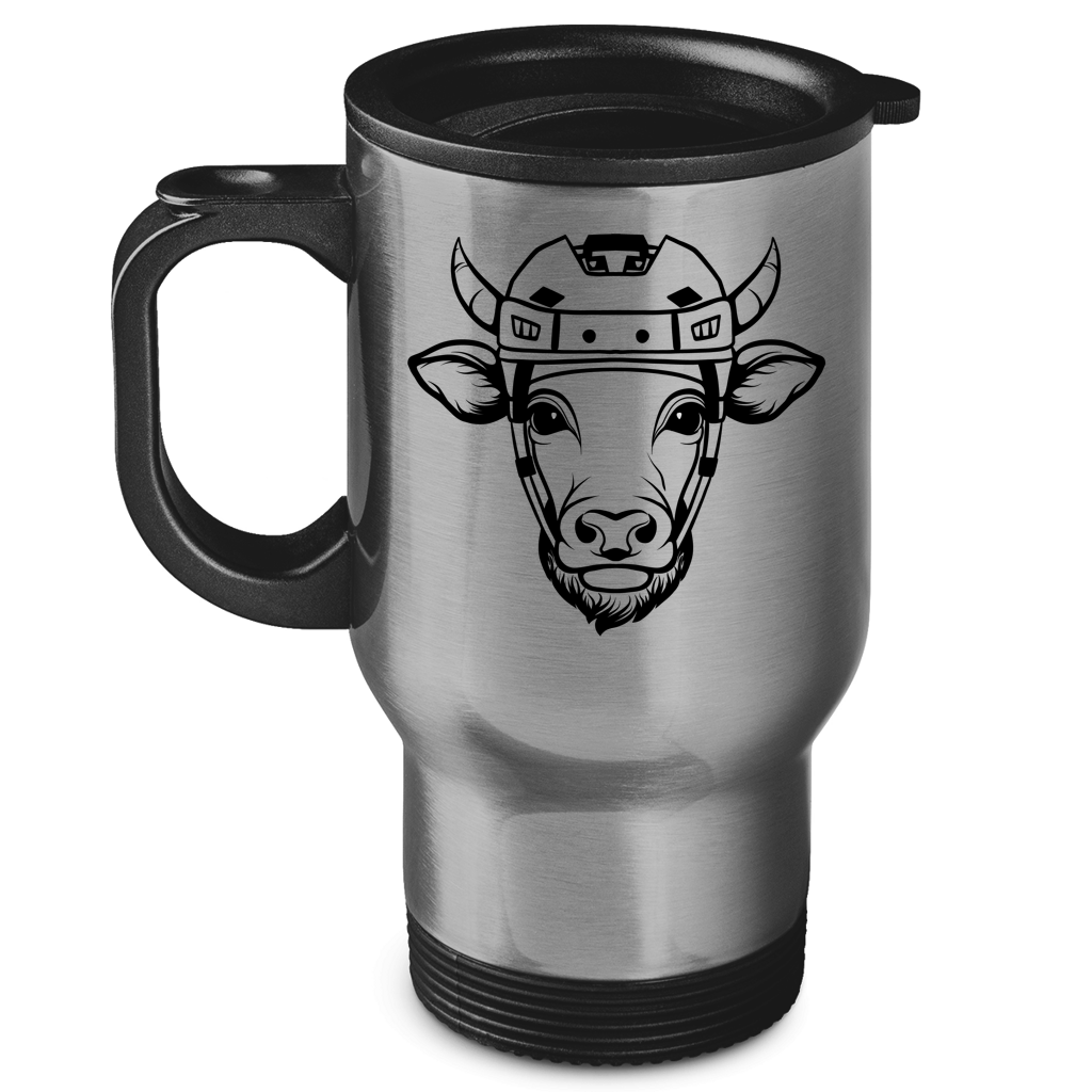 Edelstahl-Thermobecher HOCKEYKUH
