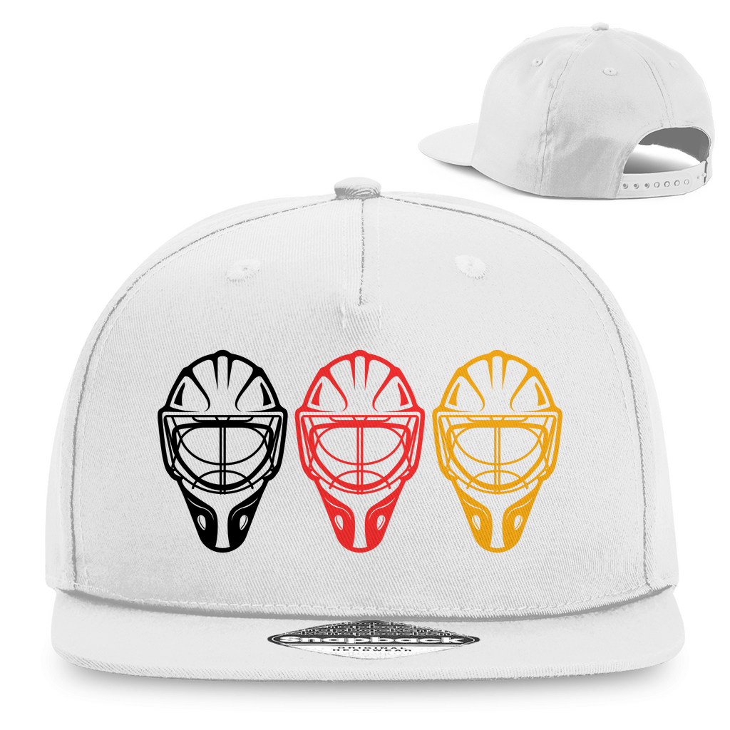 Snapback TEAM GOALIE MASKE SCHWARZ-ROT-GOLD