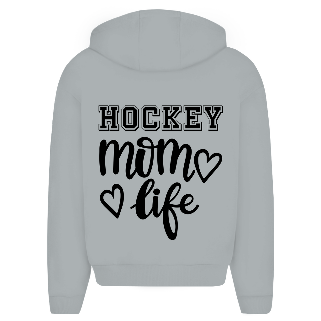 Oversize Zipper HOCKEY MOM LIFE (front&back)