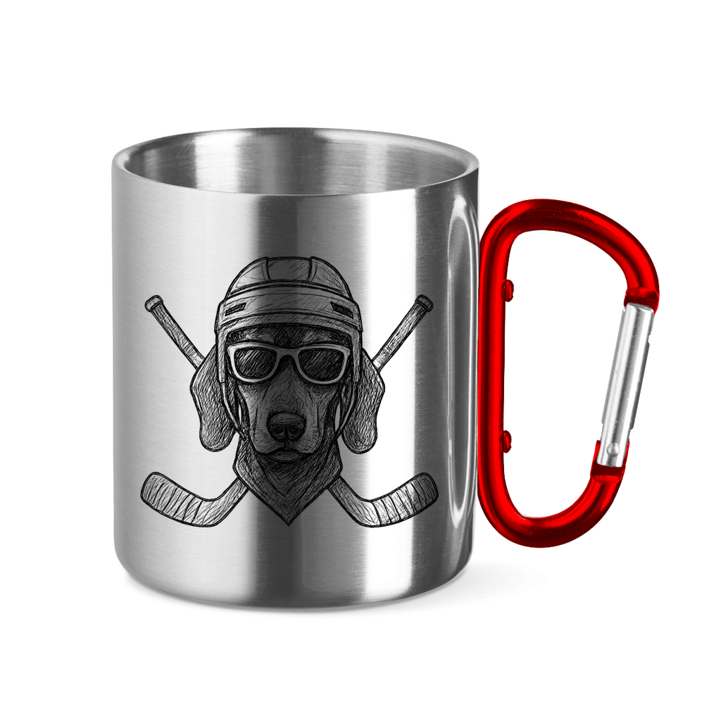 Edelstahltasse COOL HOCKEYDOG