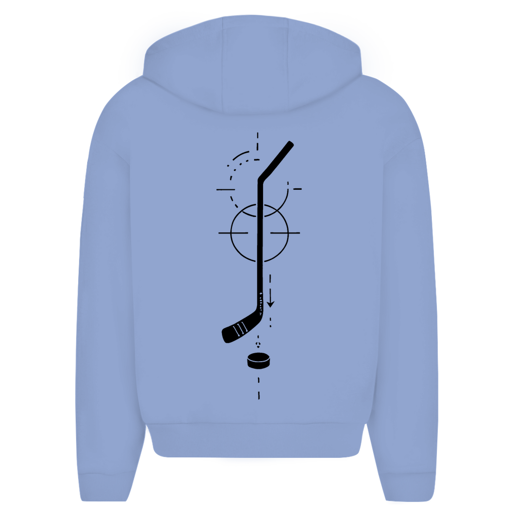 Oversize Zipper HOCKEYSTICK MODERN (front&back)