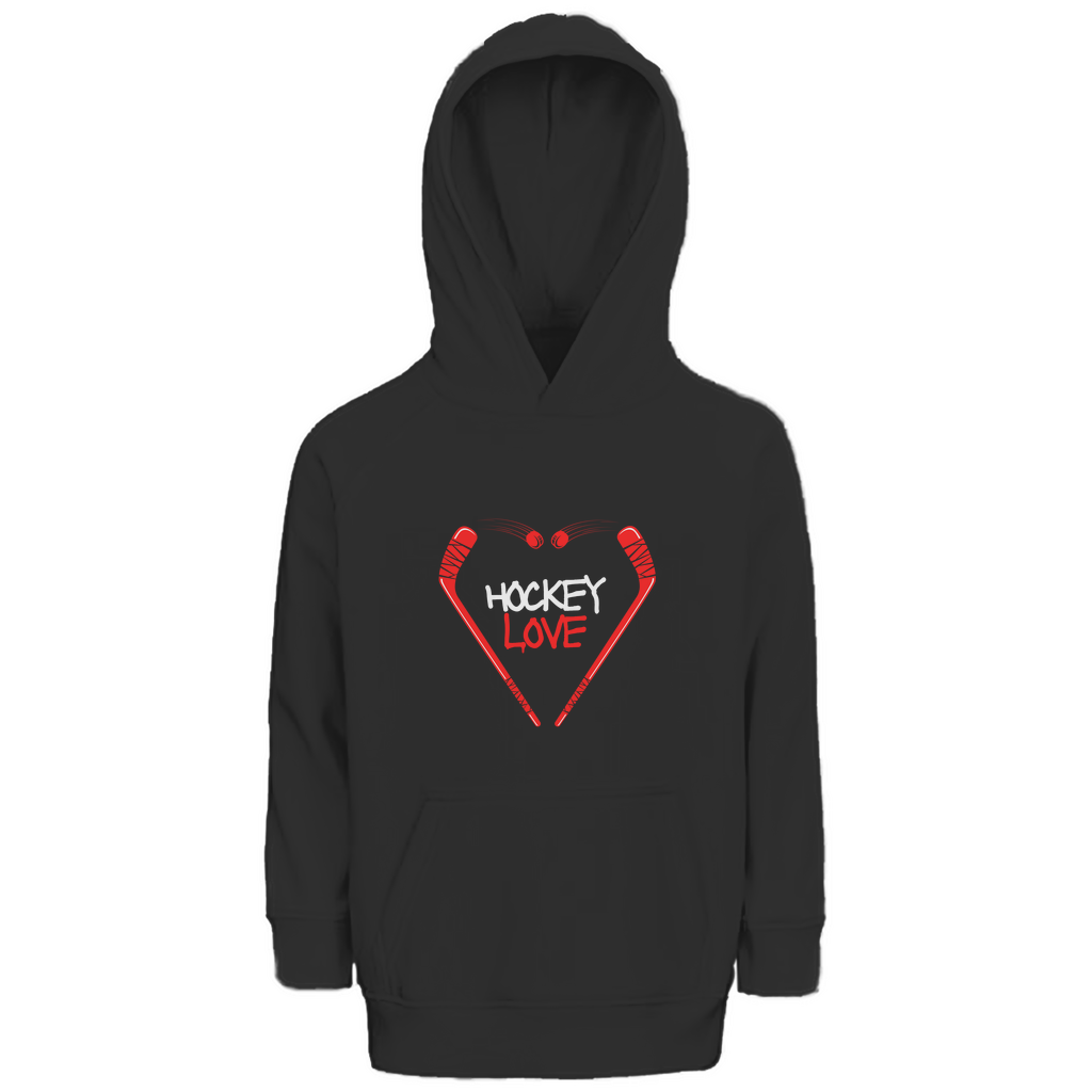 Kids Hoodie HOCKEYLOVE STICKHEART