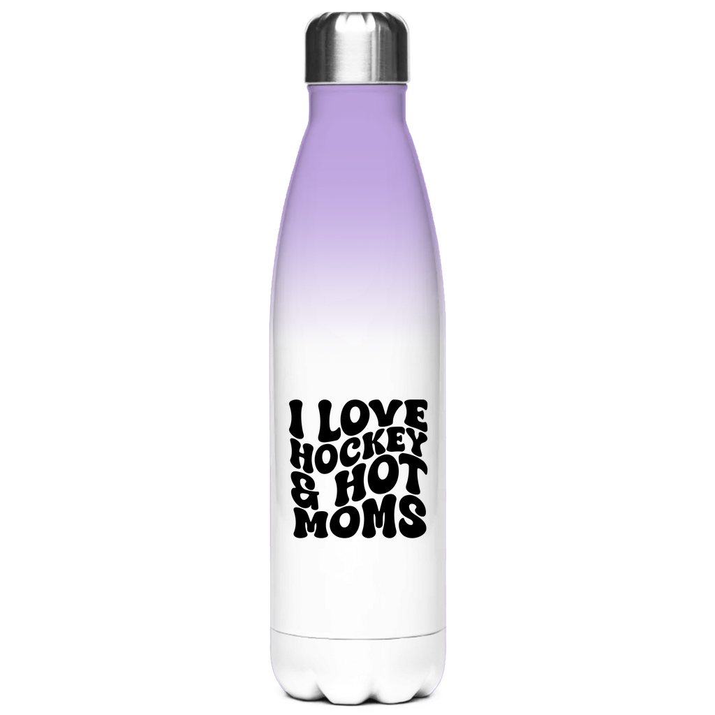 Edelstahl-Thermoflasche I LOVE HOCKEY & HOT MOMS