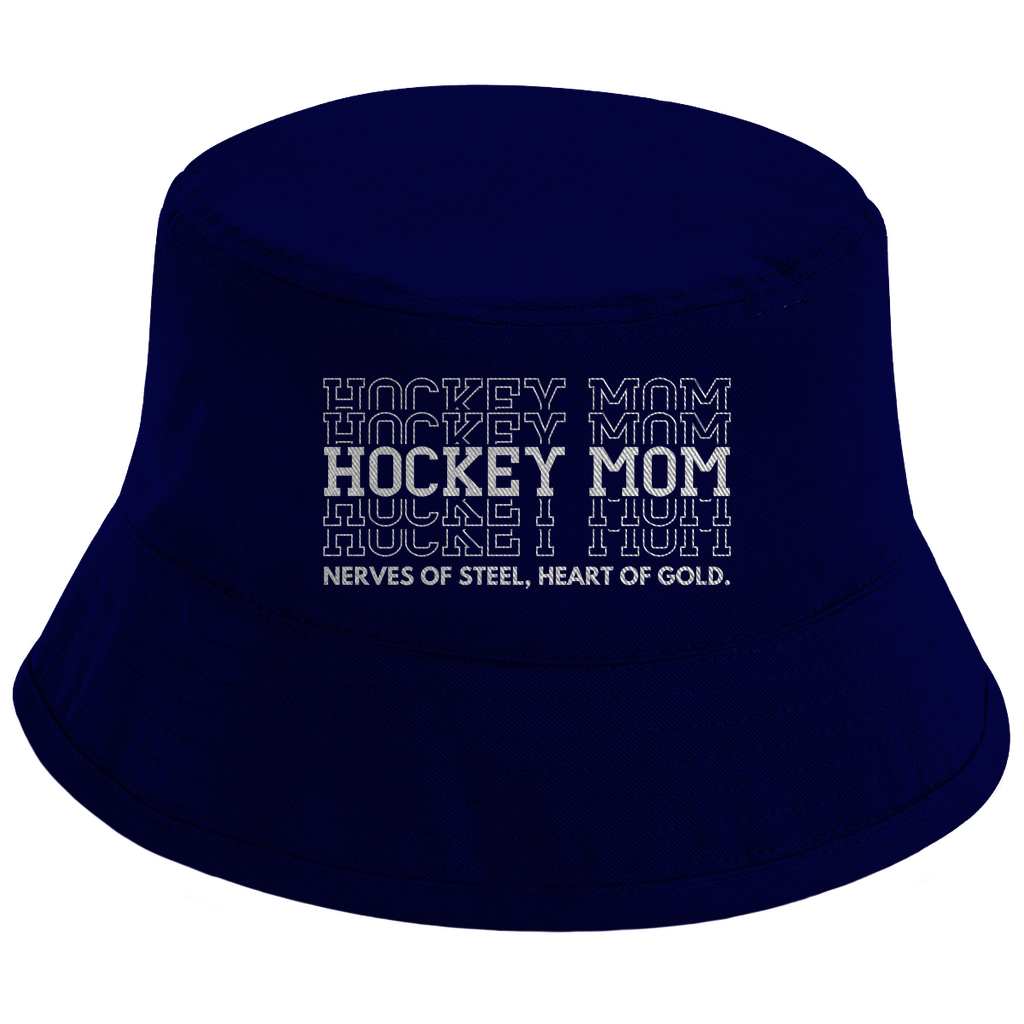 Bucket Hat HOCKEYMOM NERVES & HEART