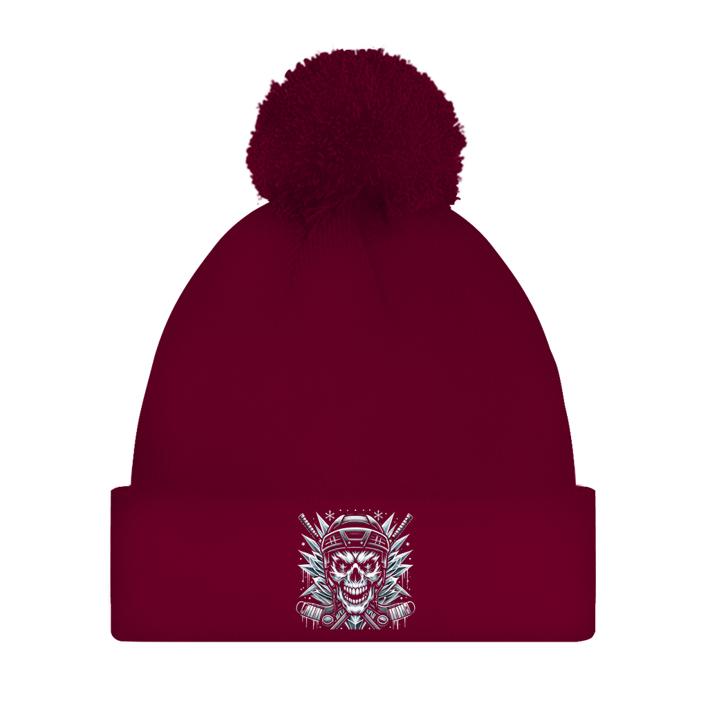 Bommelmütze HOCKEY SKULL