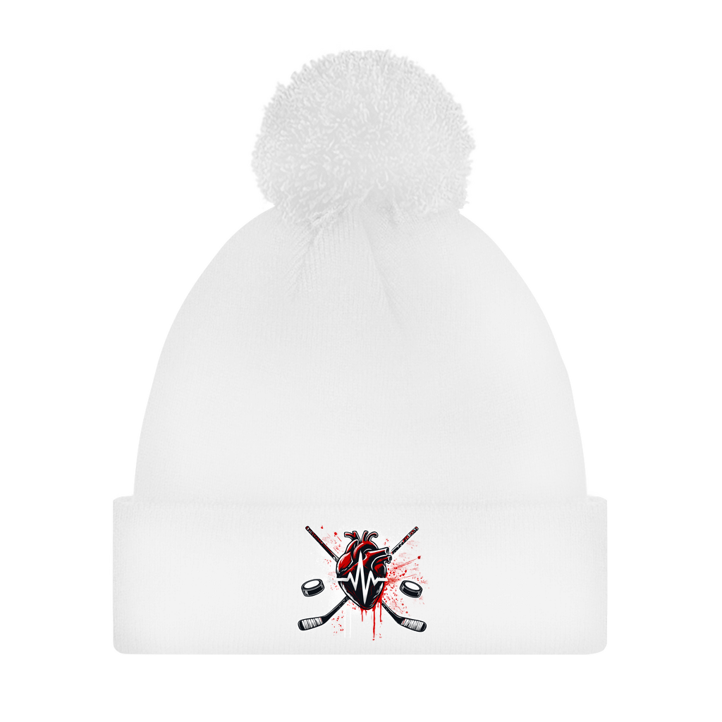 Bommelmütze HOCKEY HEARTBEAT