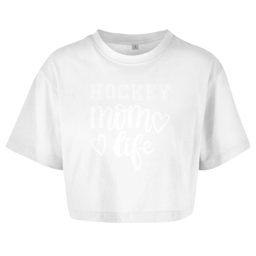 Ladies Crop Top HOCKEY MOM LIFE