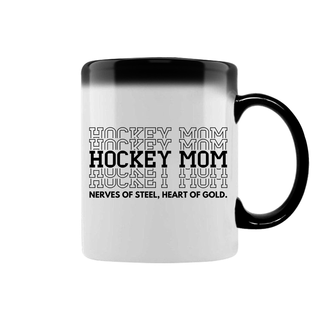 Zaubertasse HOCKEYMOM NERVES & HEART