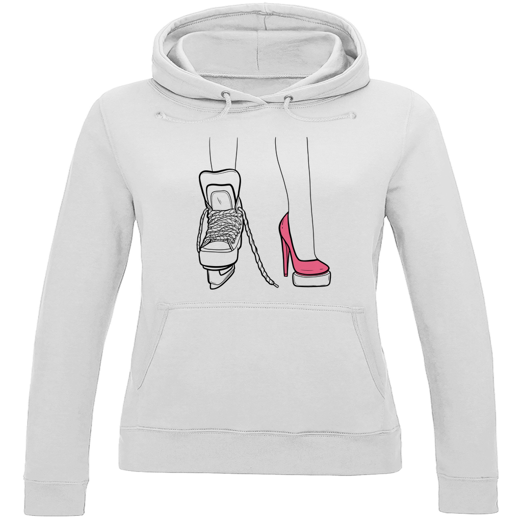 Ladies Hoodie SKATES & HEELS