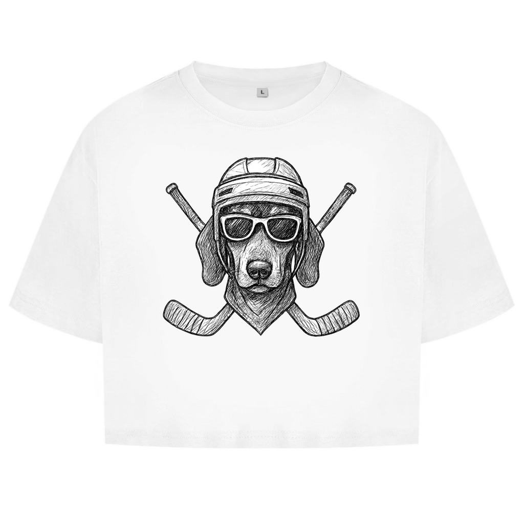 Ladies Crop Top COOL HOCKEYDOG
