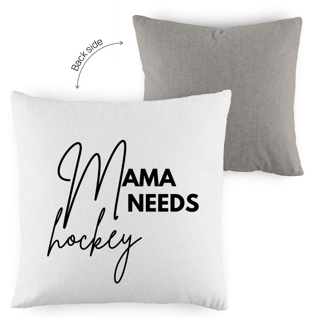 Kopfkissen zweifarbig MAMA NEEDS HOCKEY