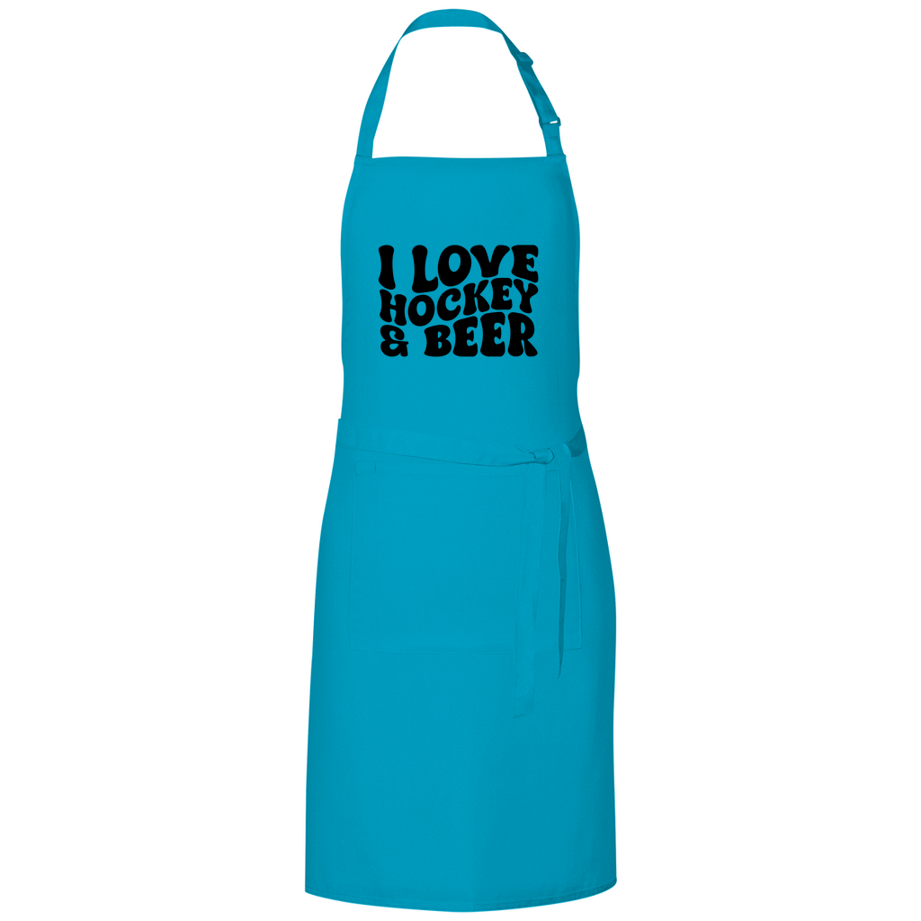 Grillschürze I LOVE HOCKEY & BEER