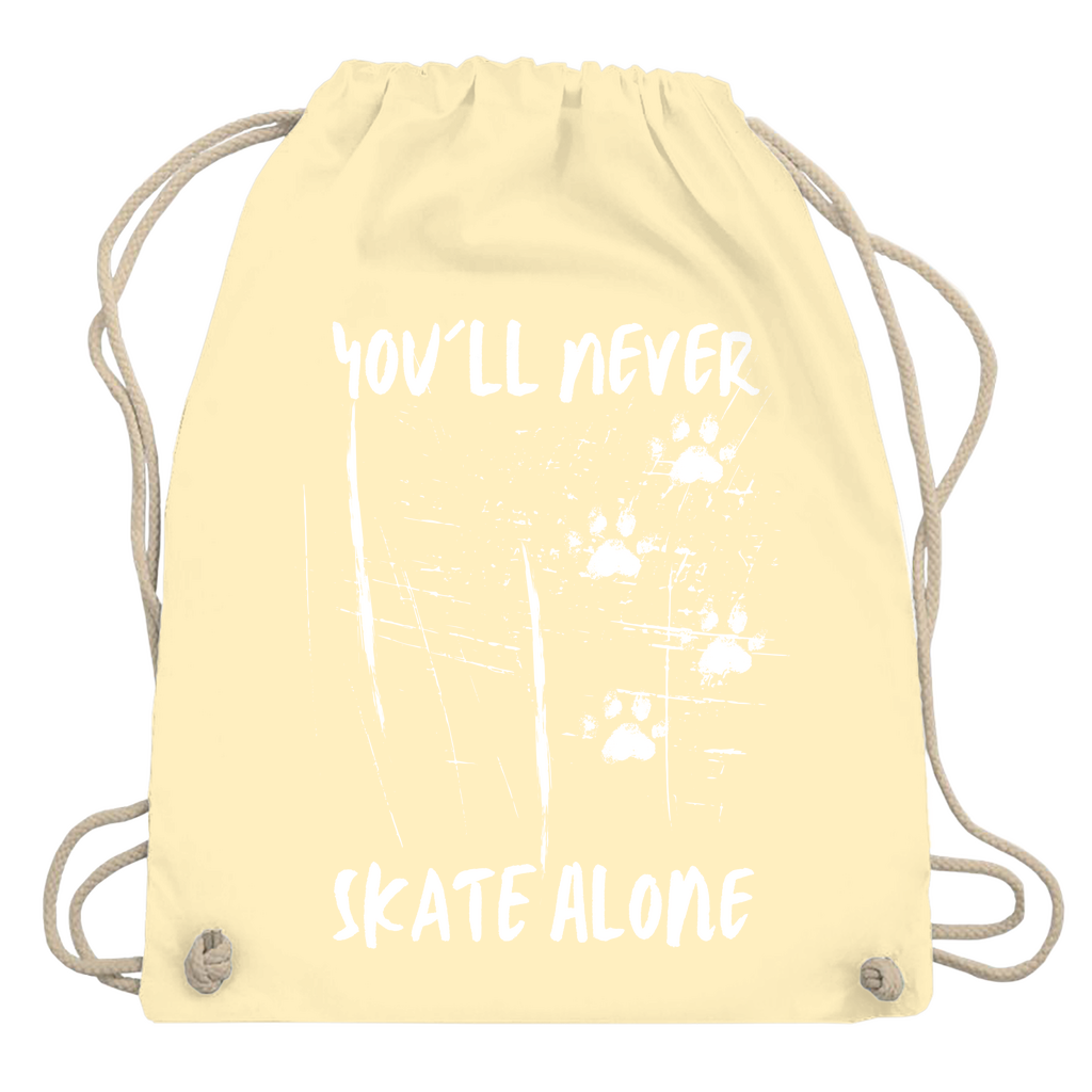 Turnbeutel NEVER SKATE ALONE