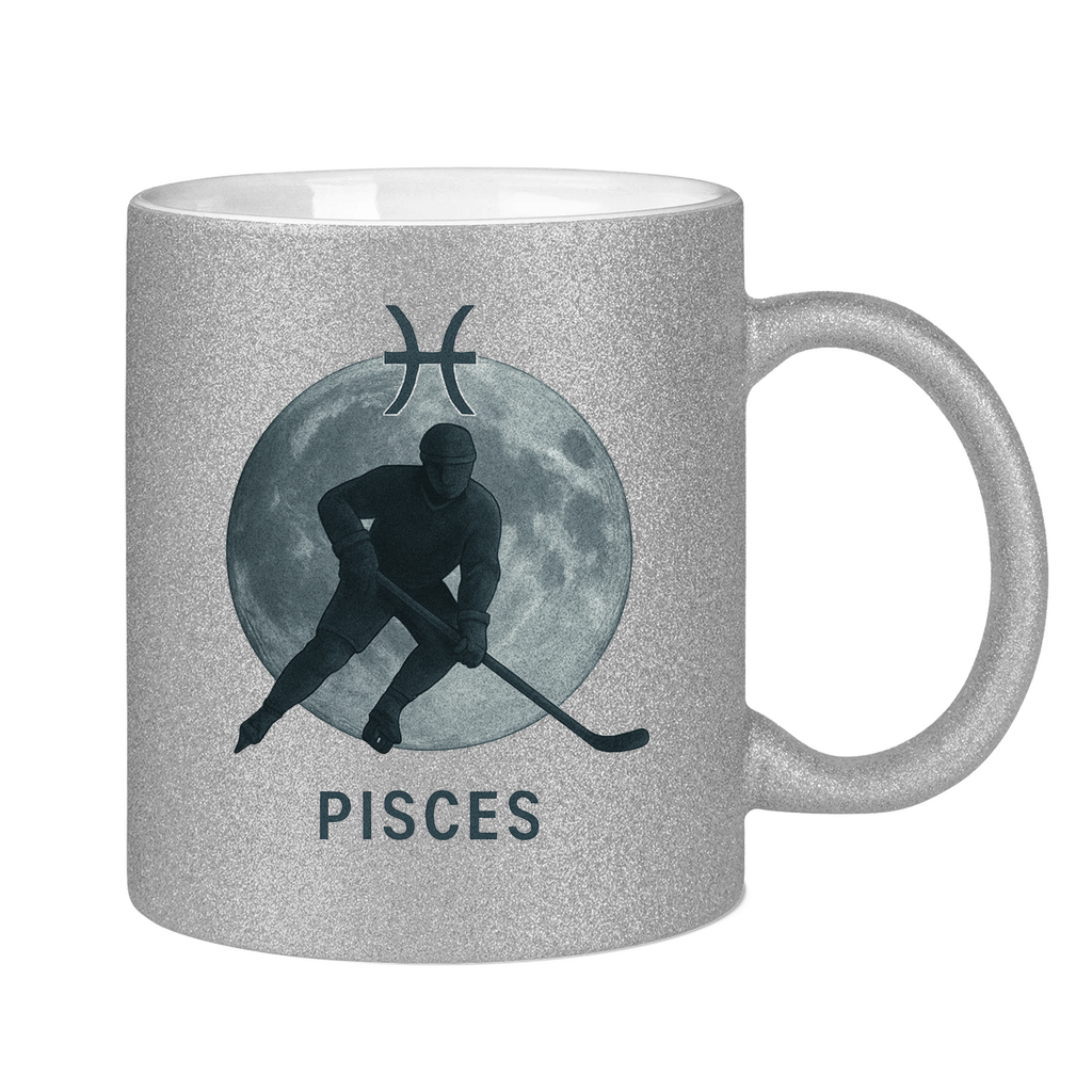 Glitzertasse STERNZEICHEN PISCES / FISCH