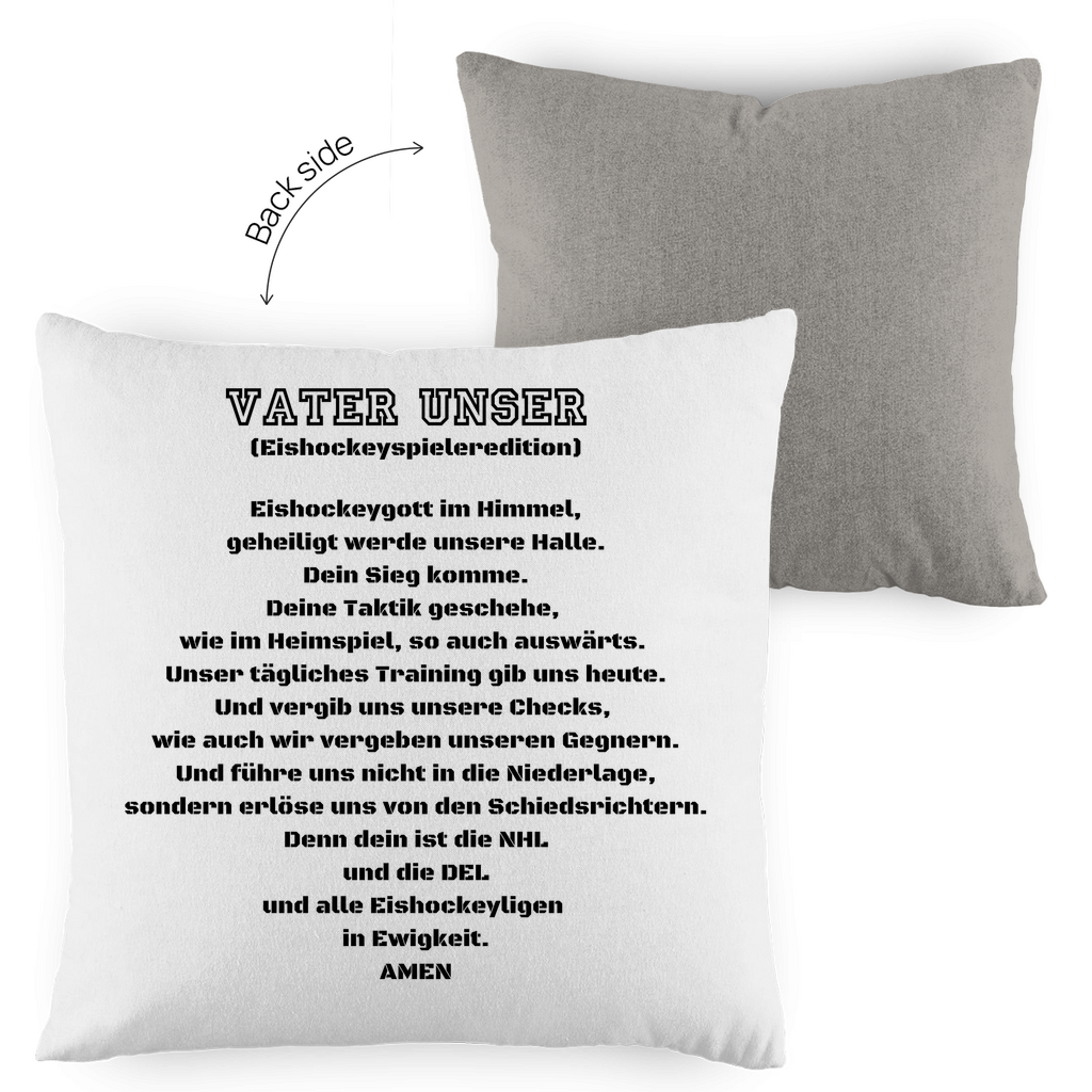 Kopfkissen zweifarbig VATER UNSER SPIELER