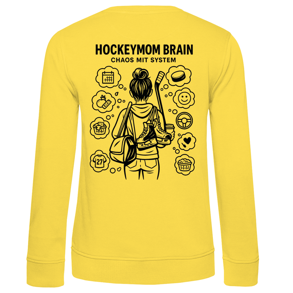 Ladies Sweatshirt HOCKEYMOM BRAIN (front&back)