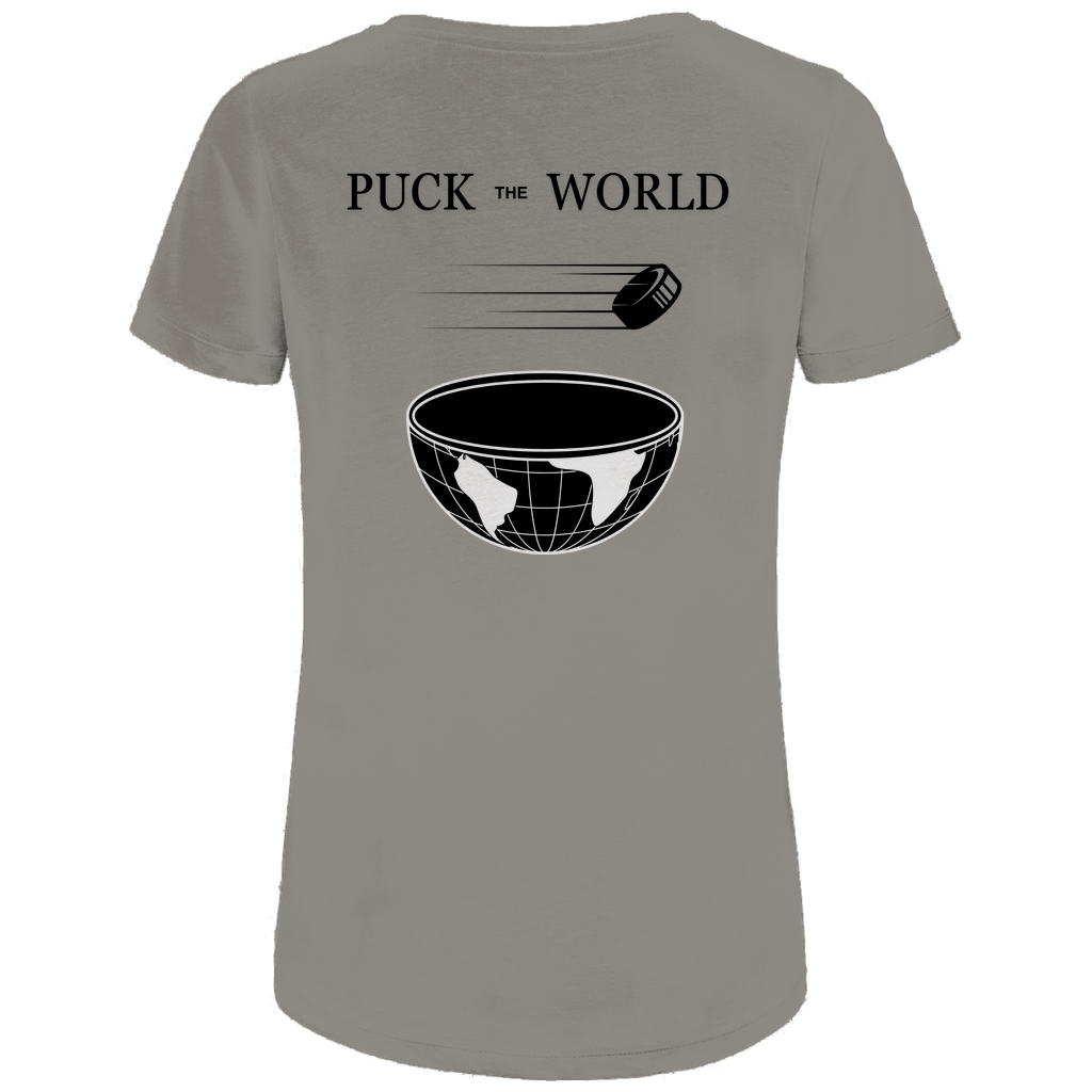 Ladies T-Shirt PUCK THE WORLD (front&back)