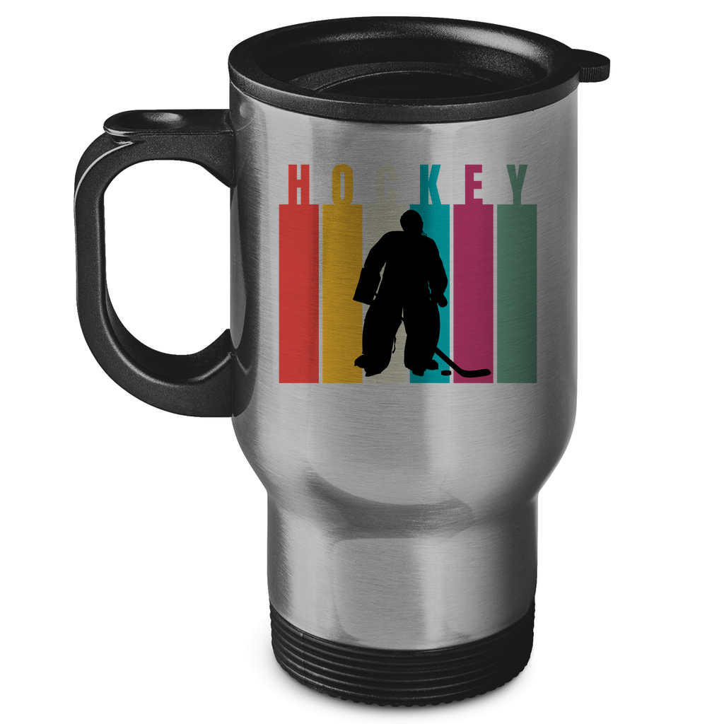 Edelstahl-Thermobecher COLOURFUL HOCKEY GOALIE