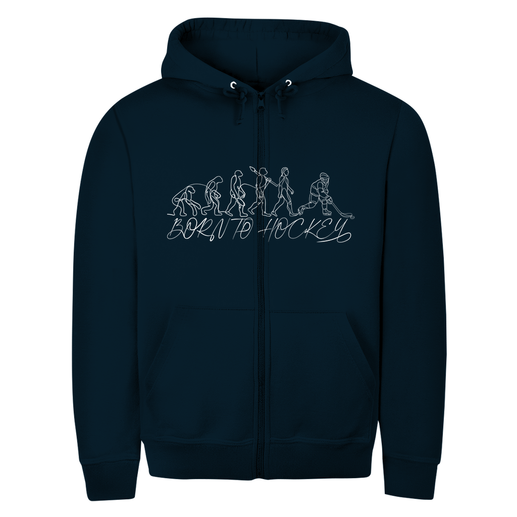 Unisex Zipper BORN TO HOCKEY EVULUTION
