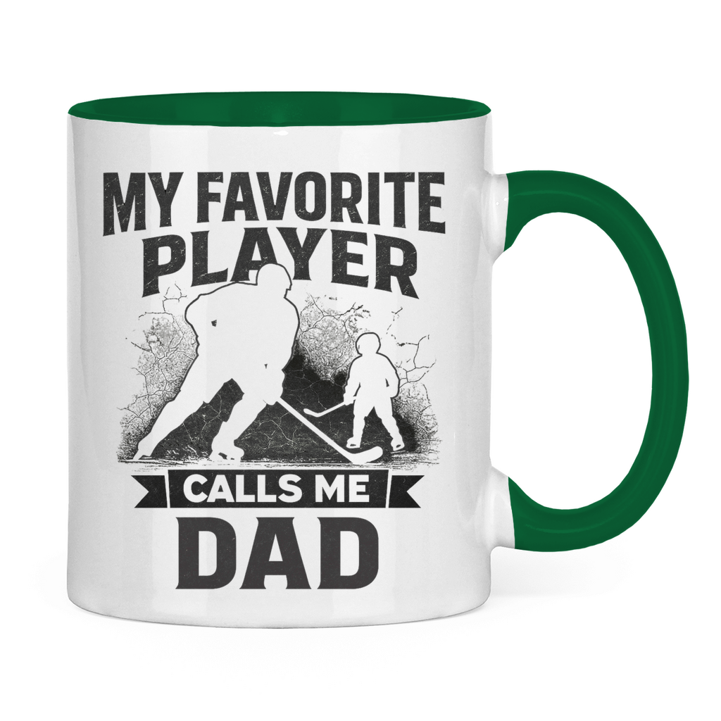 Tasse zweifarbig HOCKEYDAD FAVORITE PLAYER