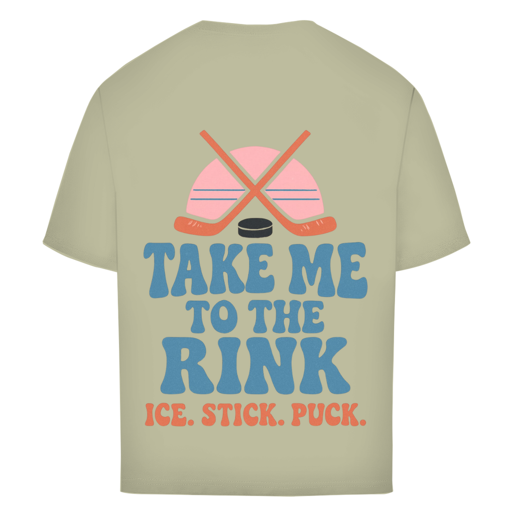 Oversize T-Shirt TAKE ME TO THE RINK (back)