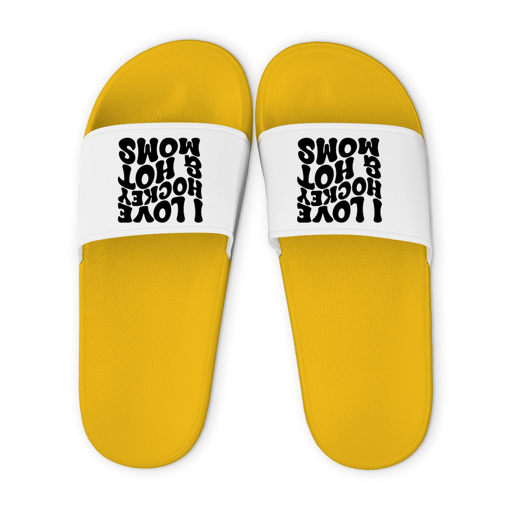 Badelatschen I LOVE HOCKEY & HOT MOMS