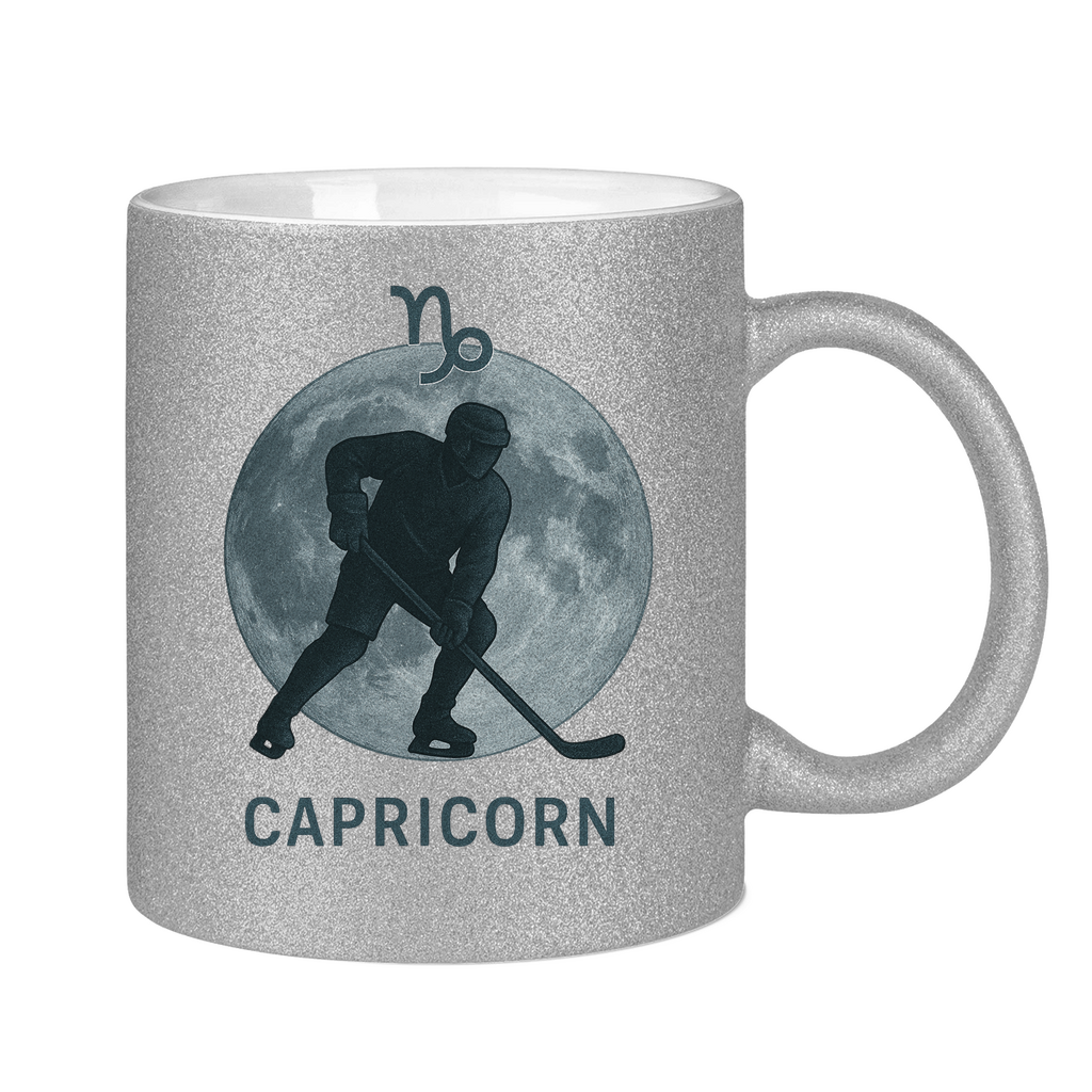 Glitzertasse STERNZEICHEN CAPRICORN / STEINBOCK