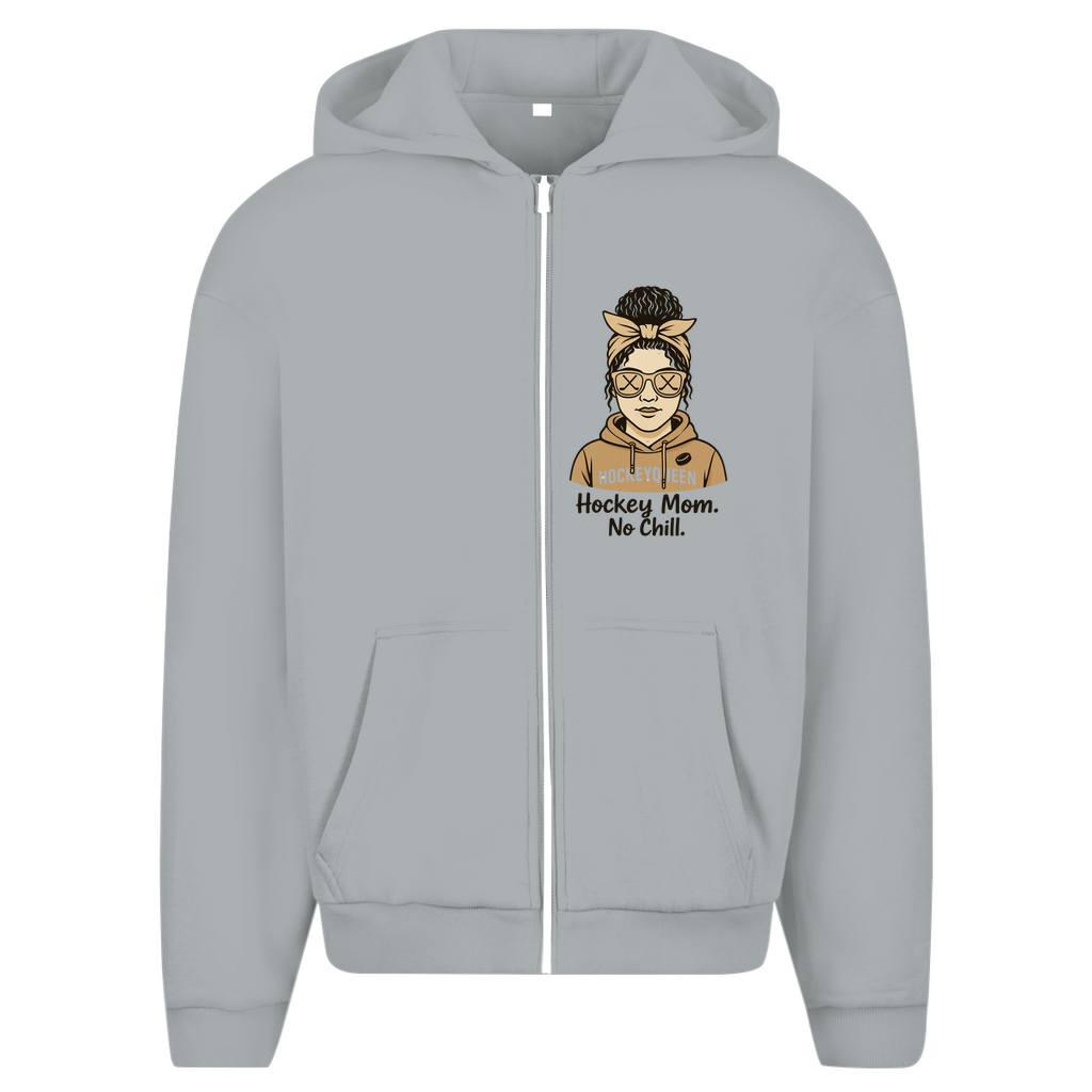 Oversize Zipper HOCKEY MOM - NO CHILL