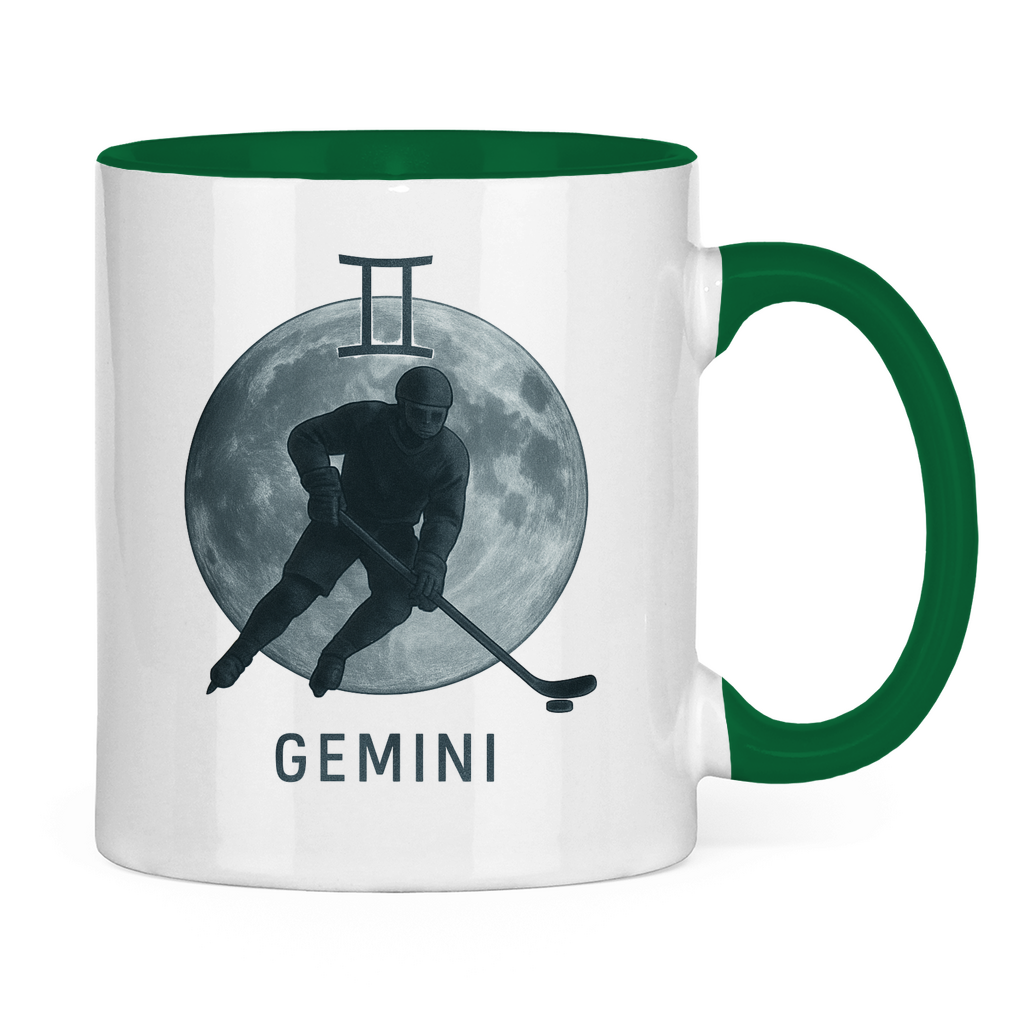 Tasse zweifarbig STERNZEICHEN GEMINI / ZWILLING
