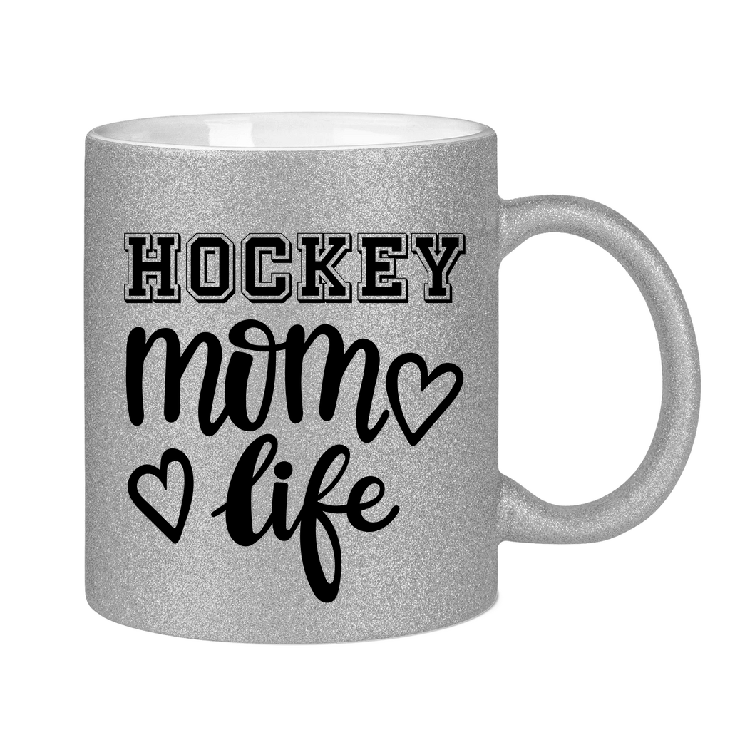 Glitzertasse HOCKEY MOM LIFE