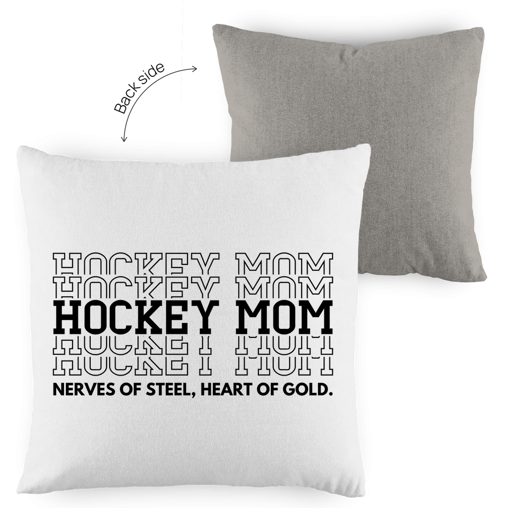Kopfkissen zweifarbig HOCKEYMOM NERVES & HEART