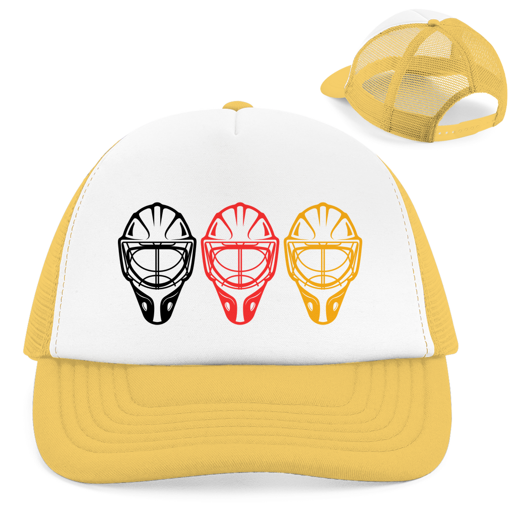 Retro Cap TEAM GOALIE MASKE SCHWARZ-ROT-GOLD
