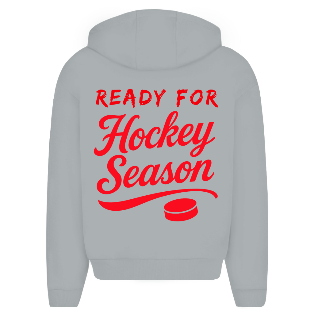 Oversize Zipper READY FOR HOCKEY SEASON (front&back)